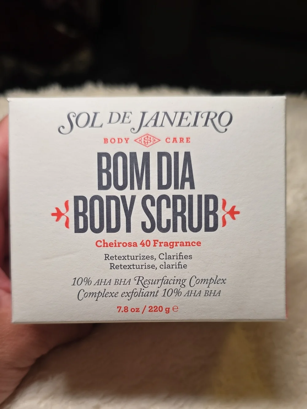 Sol de Janeiro Bom Dia Body Scrub - White with Coral Accents